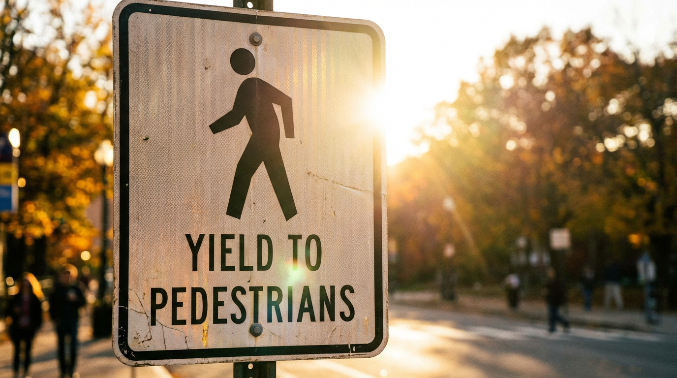 Illustration: Pedestrian Right-of-Way Laws in California