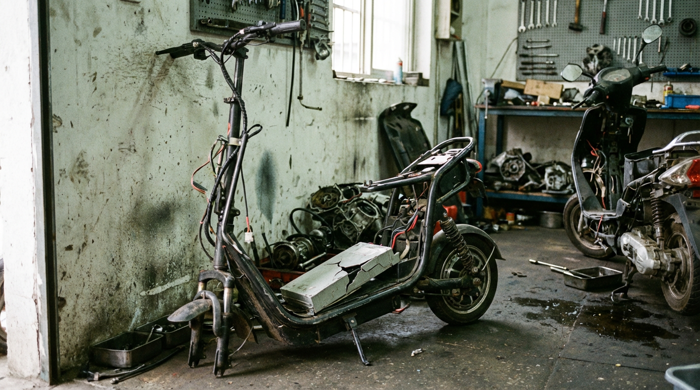 Illustration: Can I Recover For My Destroyed Scooter or E-Bike?